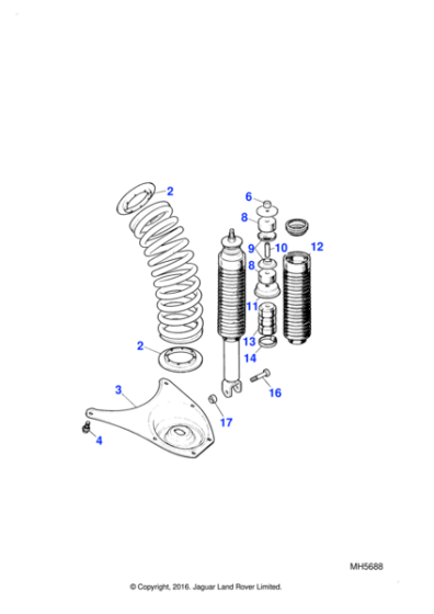 MMB2154AB - Jaguar Spacer tube
