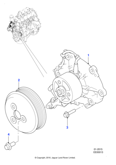 JDE40318 - Jaguar Water pump