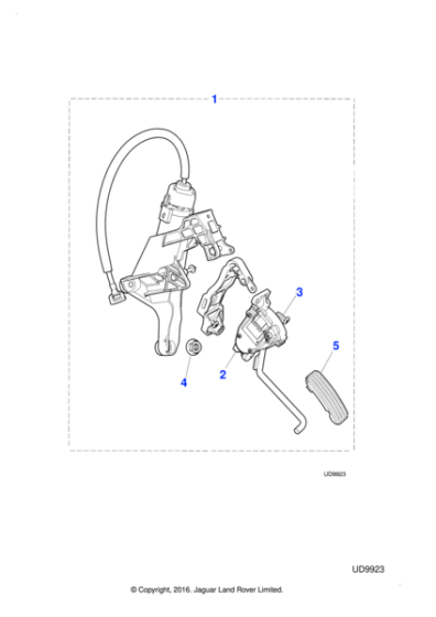 XR824790 - Jaguar Accelerator pedal