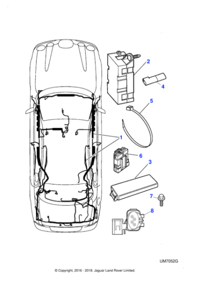 XR855457 - Jaguar Body harness
