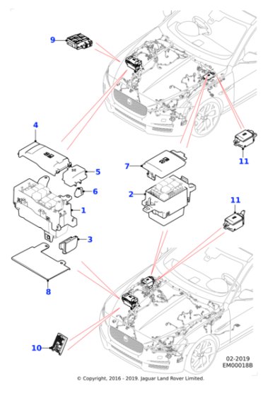 T4N11843 - Jaguar Fusebox mounting bracket