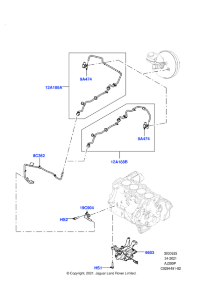 LR137951 - Land Rover Hose