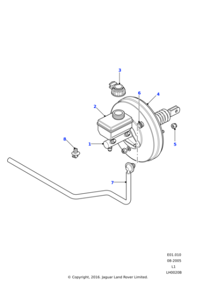 SJL100200 - Land Rover Cap-fluid level warning reservoir indicator