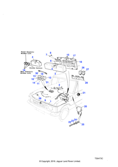 PRC5434 - Land Rover Control unit low oil/ bulb failure