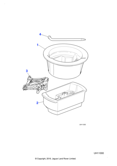 XR833057 - Jaguar Stowage tray