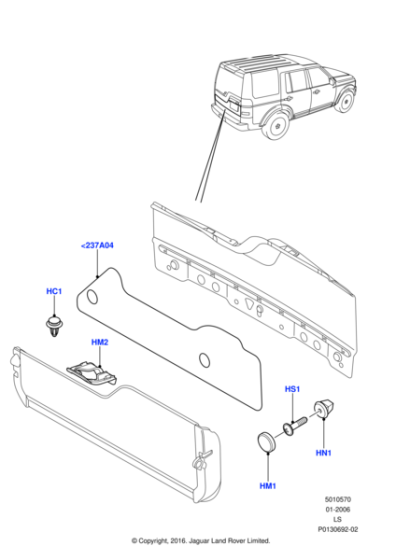 EYC500121 - Land Rover Clip