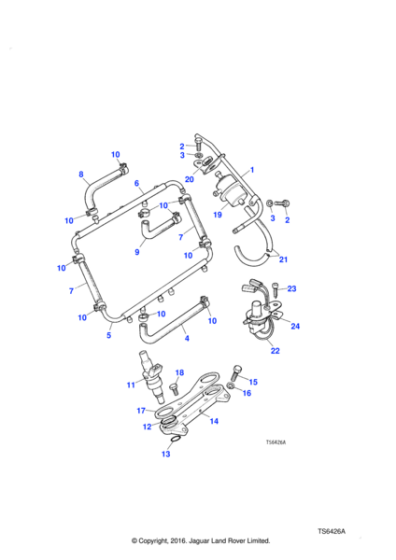 ERC3773 - Land Rover Clamp & bolt assembly fuel injector