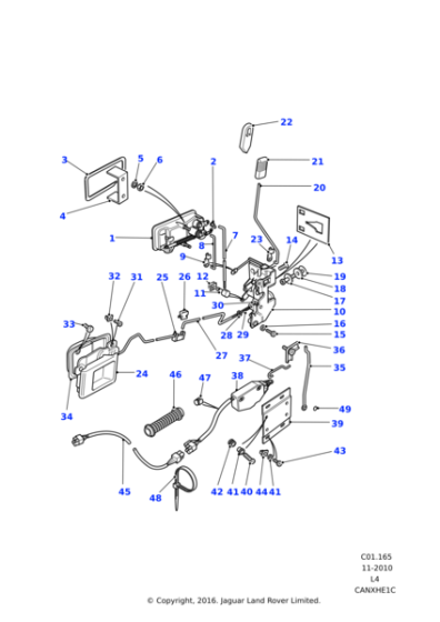 AMR3383 - Land Rover Actuator-central door locking