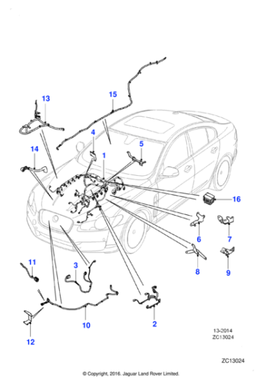 C2Z19266 - Jaguar Engine management harness