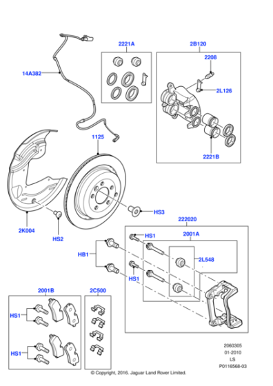 SEM000024 - Land Rover Wire - Brake Pad Wear Warning
