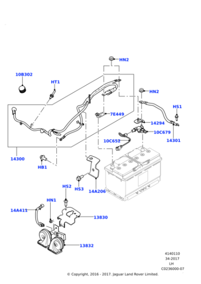 LR028304 - Land Rover Wire