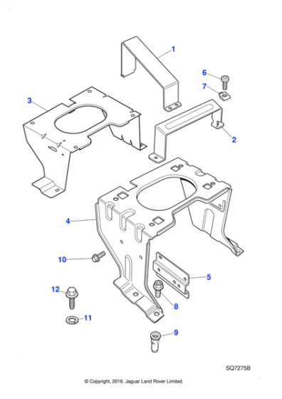HNA8223AA - Jaguar Mounting bracket