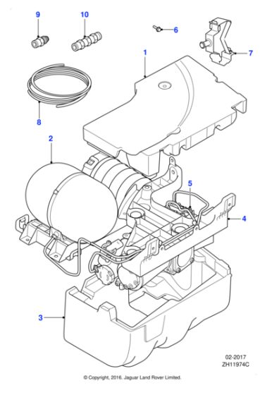 C2Z31470 - Jaguar Compressor assembly