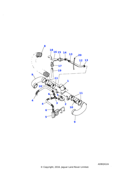 611092 - Land Rover Hose Breather