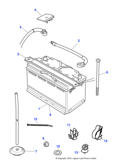 LNC1250AA - Jaguar Battery