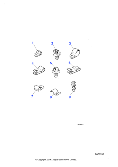 C349502 - Jaguar Pipe clip