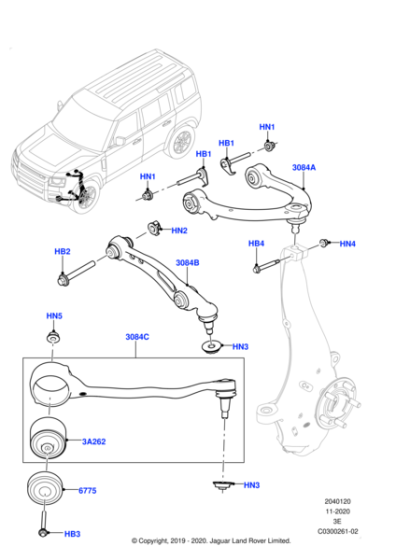 LR133896 - Land Rover Arm - Front Suspension