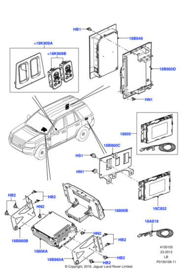 LR032814 - Land Rover Wire - Radio Feed