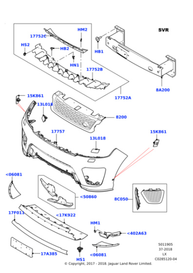 LR103741 - Land Rover Cover - Towing Hook Opening