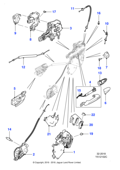 C2D41108 - Jaguar Latch