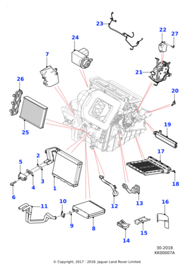 C2Z32297 - Jaguar Ambient air temperature sensor