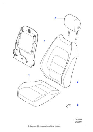 T4N26652QWB - Jaguar Squab cover