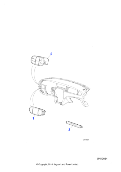 XR838478 - Jaguar Multiple function switch