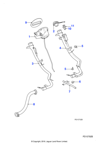 C2P25484 - Jaguar Fuel filler cap