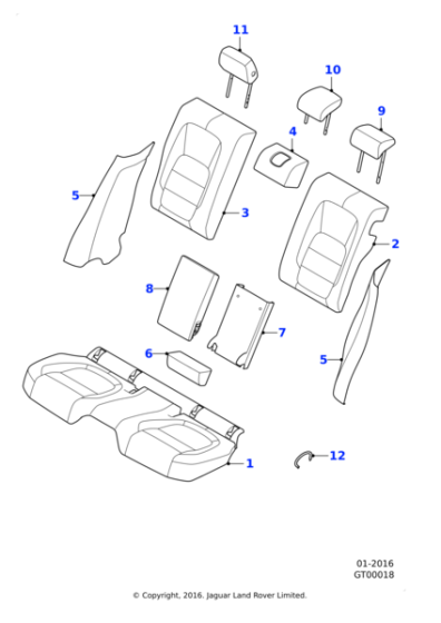 T2H44024QLG - Jaguar Headrest