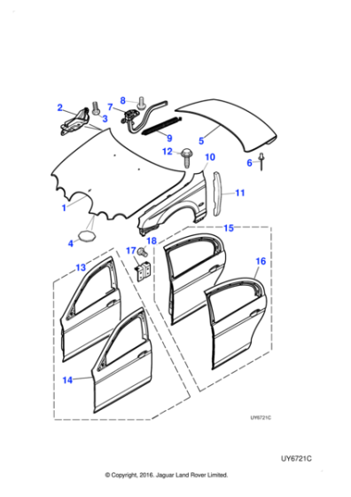 XR826902 - Jaguar Door panel