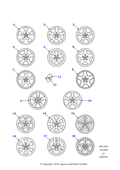 RRC000930MCM - Land Rover Wheel-alloy road