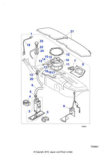 NJE5908AD - Jaguar Fuel tank