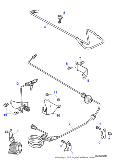 C2S19829 - Jaguar Clutch slave cylinder
