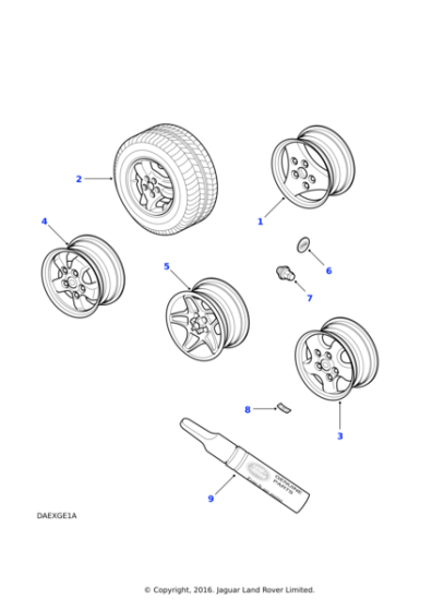 ANR6316MNH - Land Rover Wheel-alloy road