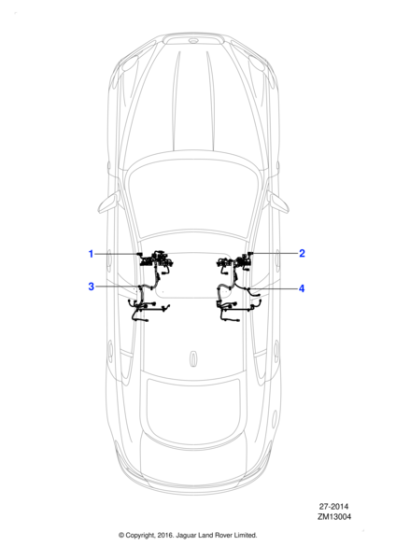 C2Z24177 - Jaguar Passenger seat harness