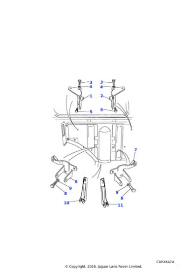 MXC6434LUN - Land Rover Bracket assembly-rear seat mounting