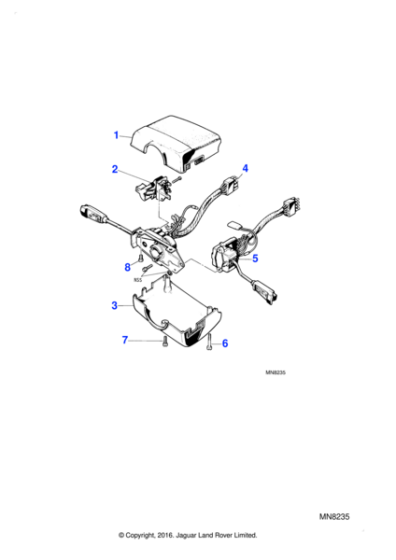 AEU2802 - Jaguar Direction indicator switch