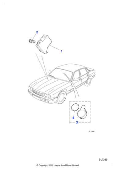 LJE7350AA - Jaguar Rain sensor