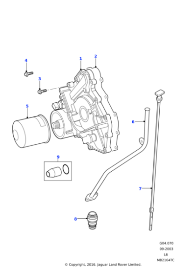 LQN000051L - Land Rover Tube assembly-oil dipstick