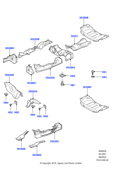 ABK760080 - Land Rover Heat Shield