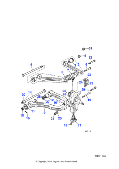 NZ609041 - Jaguar Locking nut