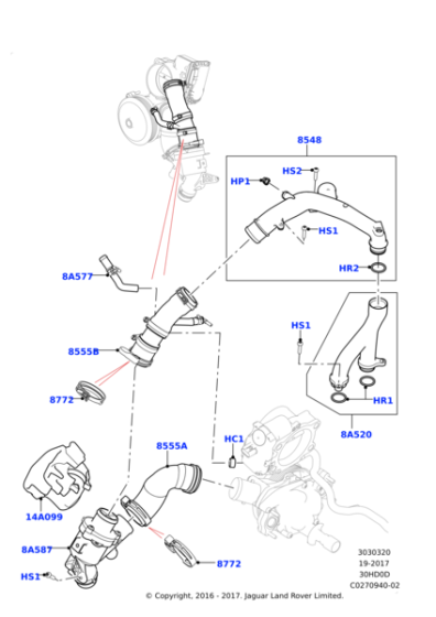 LR107288 - Land Rover Thermostat And Housing