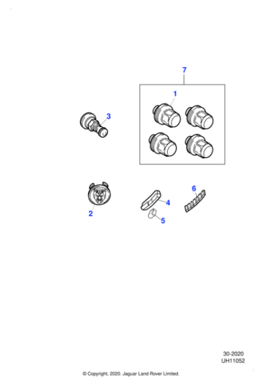C2S42426 - Jaguar Wheel balance weight