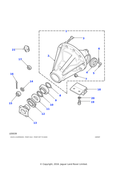 539724 - Land Rover Shim-bearing differential