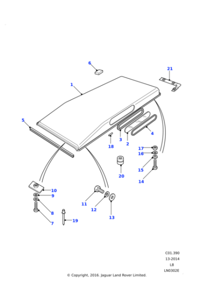 AHR710280 - Land Rover Nut Plate