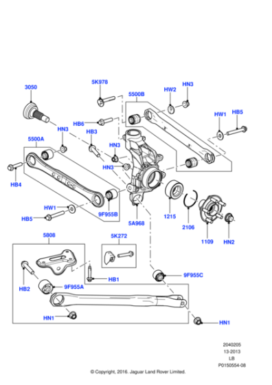 LR032308 - Land Rover Arm - Rear Suspension
