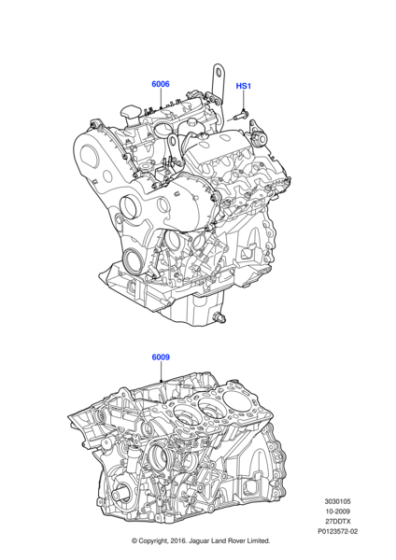 1316180 - Land Rover Engine - Short Block