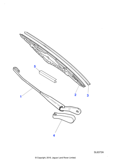 GNC8954AA - Jaguar Wiper arm