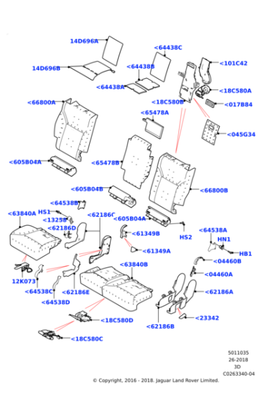 LR083305 - Land Rover CARRIER - ISOFIX