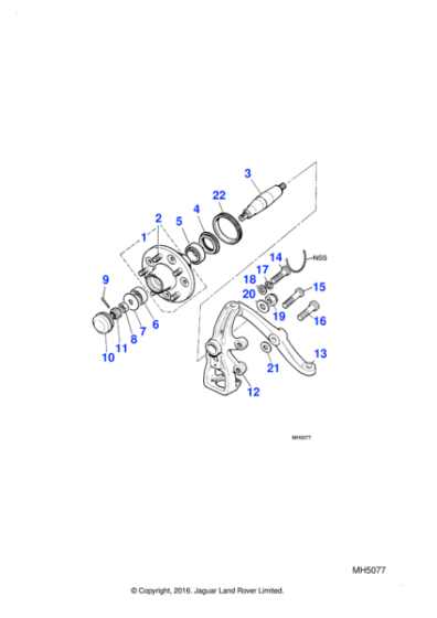 JLM10848 - Jaguar Hub bearing and seal kit